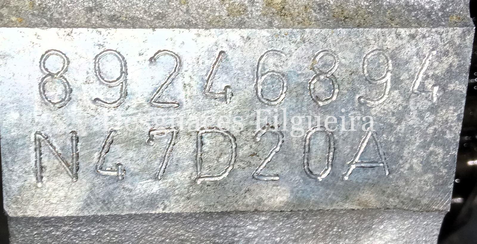 Bloque de motor de BMW Serie 1, 2.0 120d, 177 cv, código de motor N47 D20 A, año 2009. - Imagen 1