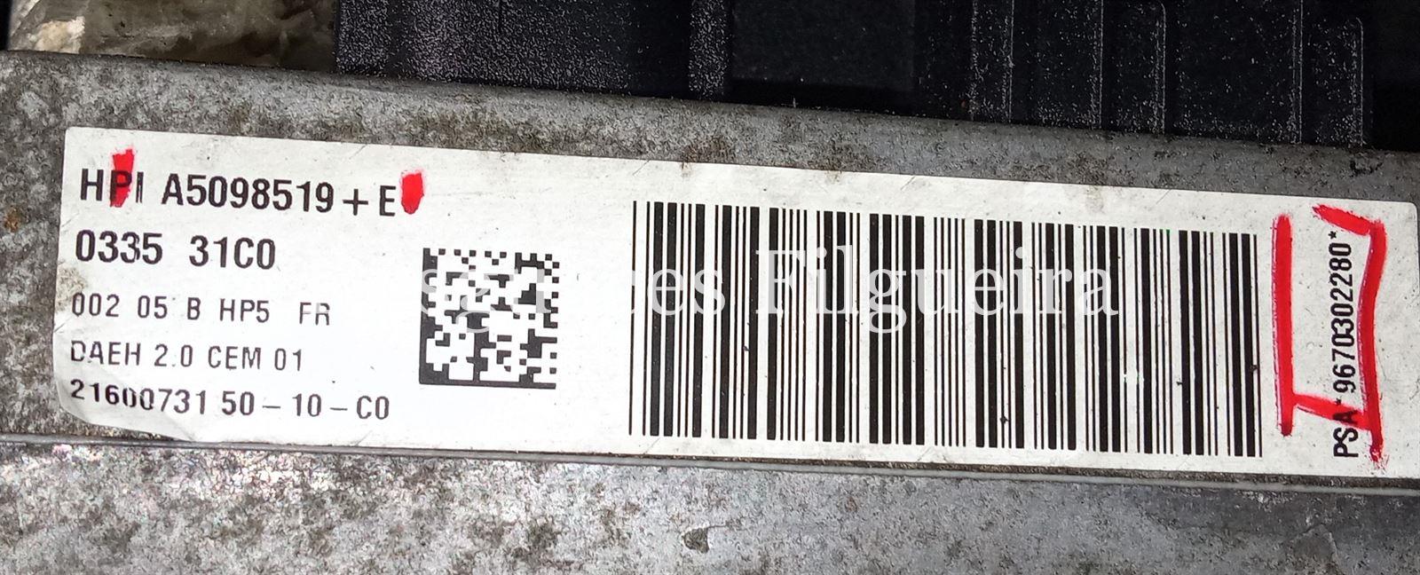 Bomba de dirección eléctrica de Peugeot 407 2.0 HDI Sport, 140 cv, código de motor RH01, año 2010. - Imagen 6