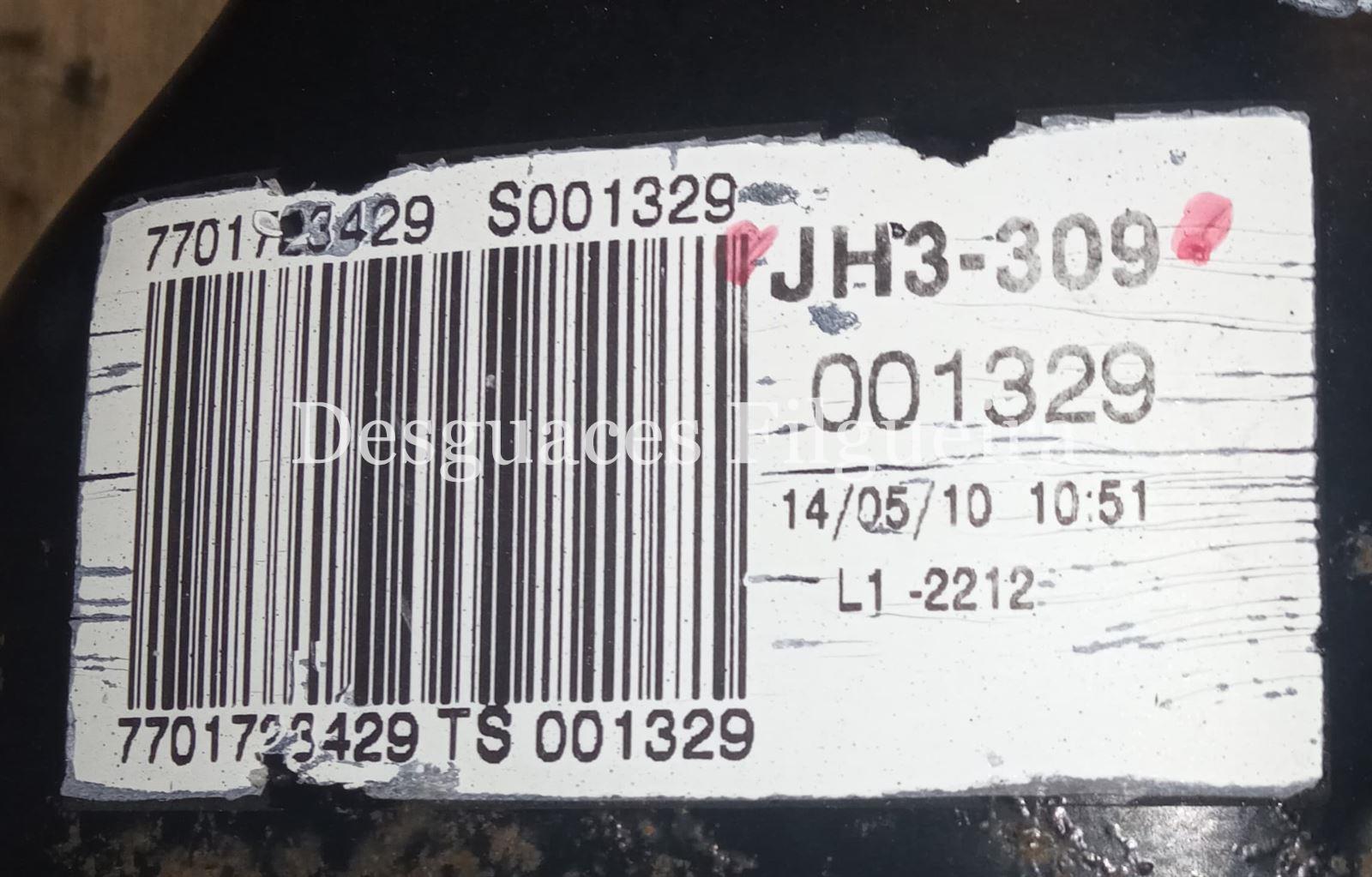 Caja cambios manual de Renualt Twingo 1.2 Turbo, 100 cv, código de motor D4F 780, año 2010. - Imagen 2