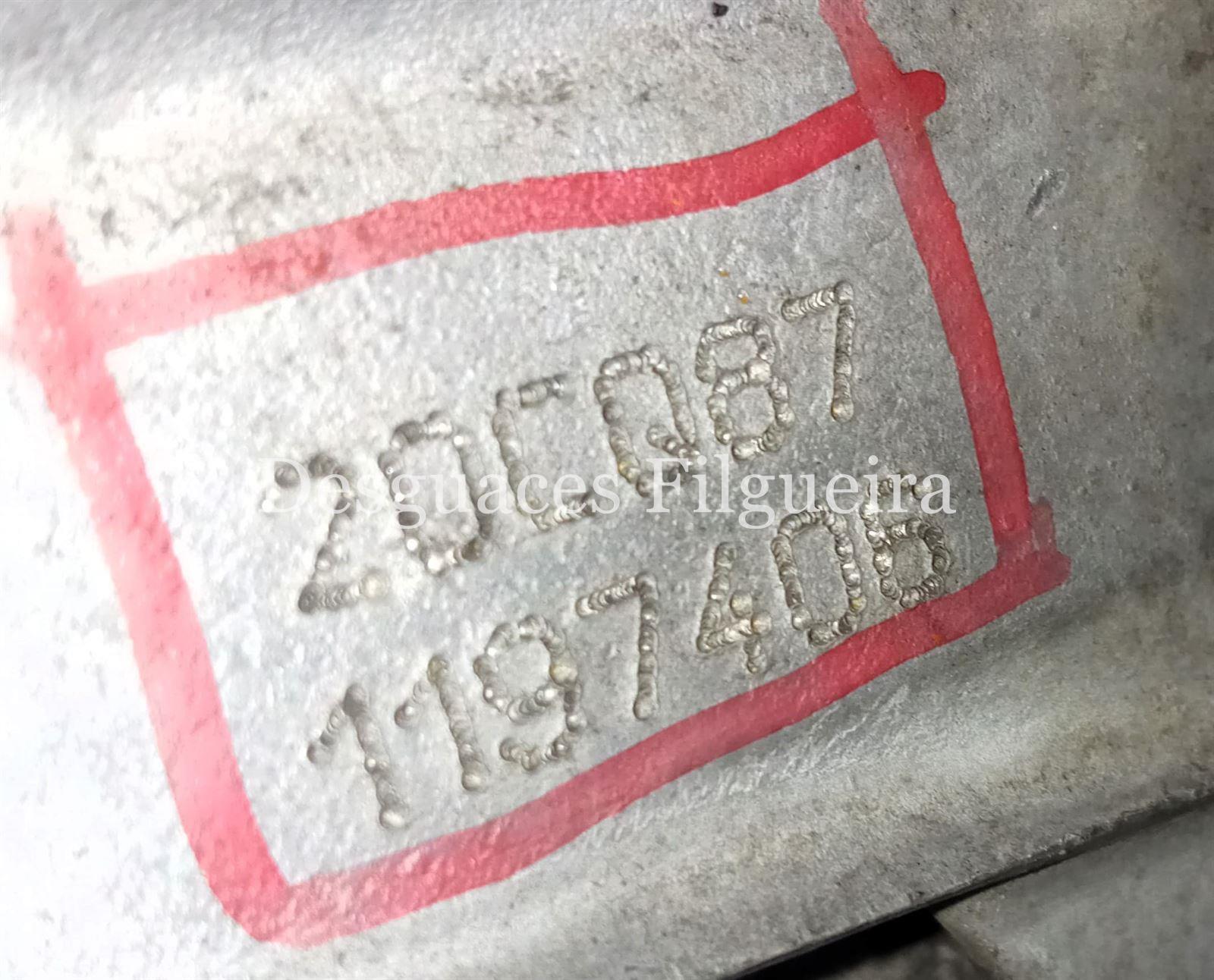 Caja de cambios manual de Fiat III Fiorino 1.4 Básico Cargo, 73 cv, código de motor KFV, año 2008. - Imagen 2