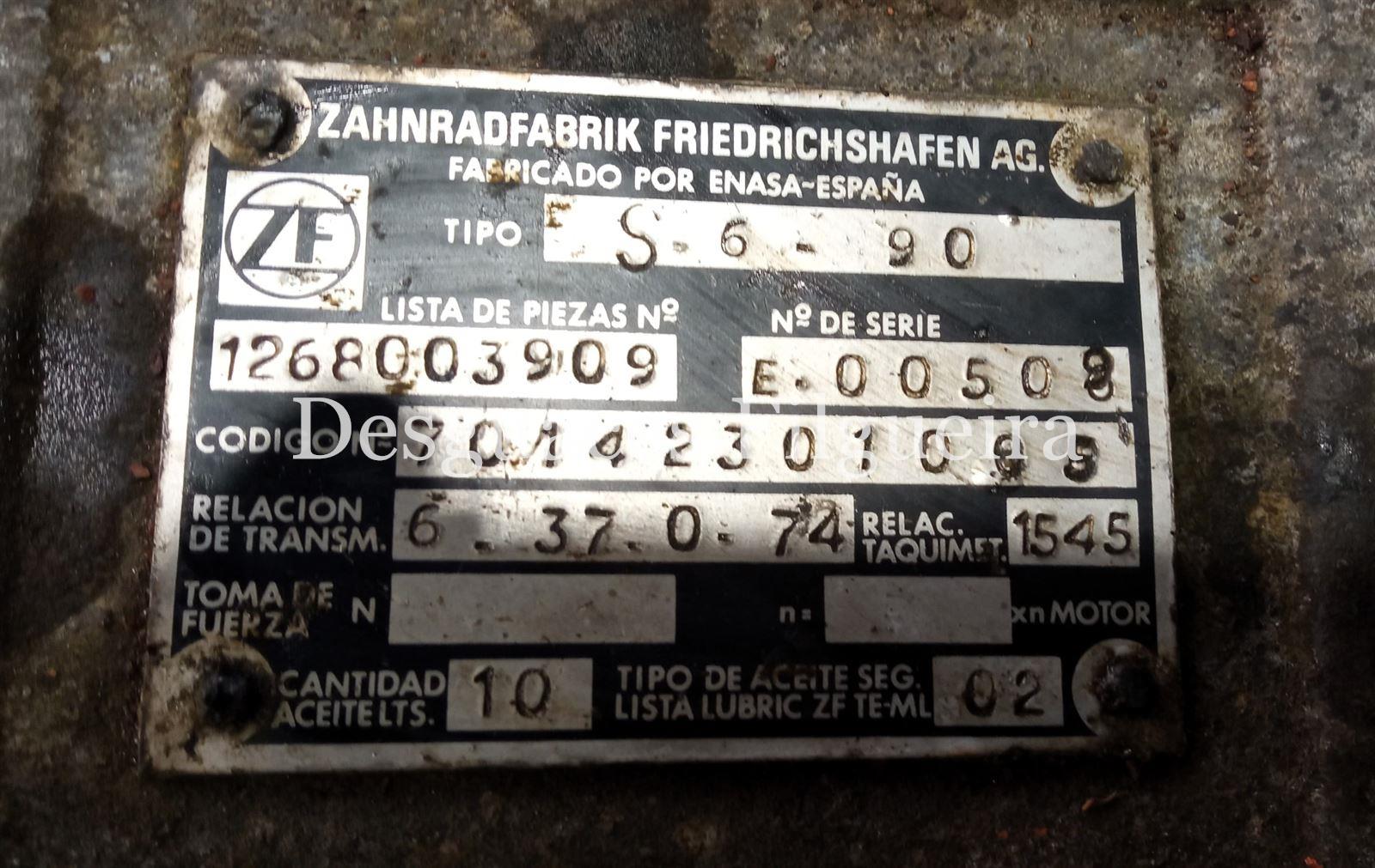 Caja de cambios manual de Pegaso 7217, 170 cv, código de motor 95A1EX2150, 2002. - Imagen 5