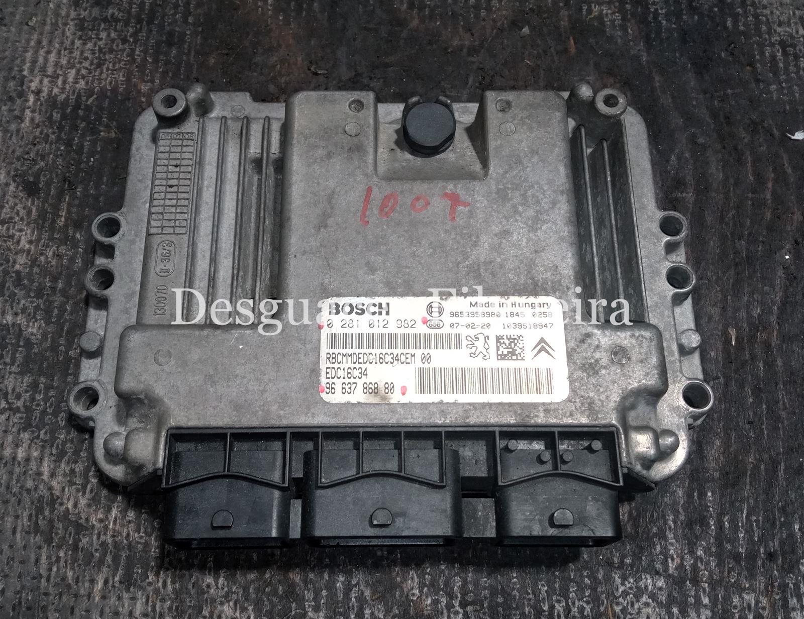 Centralita check control de Citroen Jumpy 1.6 HDi, 90 cv, código de motor 9HU, año 2007. - Imagen 1