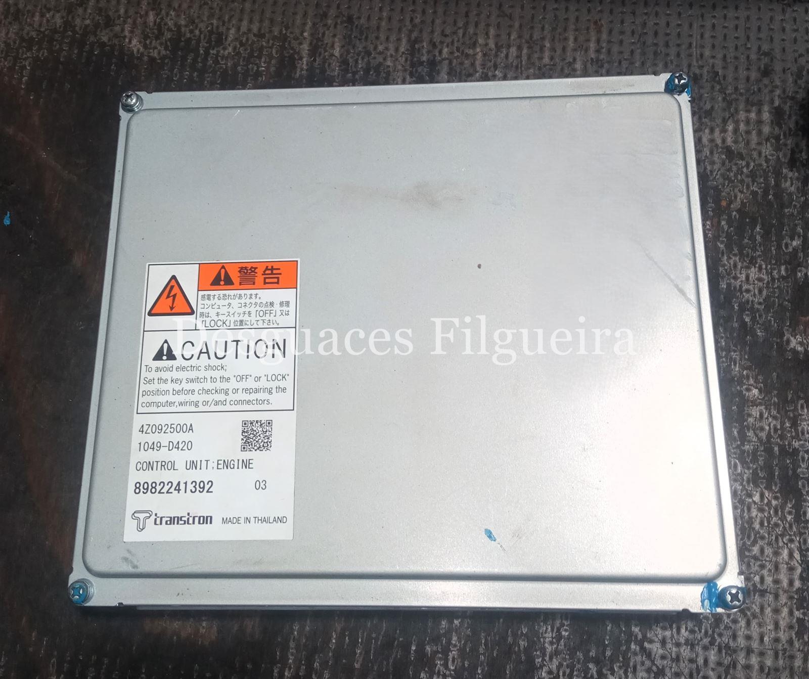 Centralita check control de Isuzu D-Max 2,5 Single Cab 2WD,163 cv, código de motor 4JKE5S-LA, año 2015. - Imagen 2
