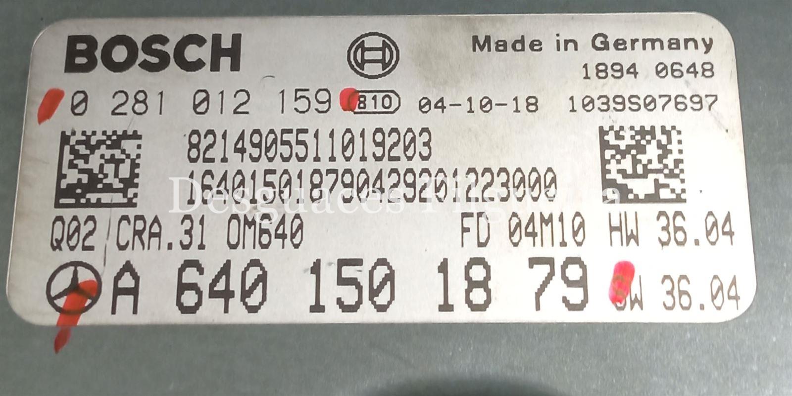 Centralita check control de Mercedes-Benz Clase A W169, 109 cv, código de motor 649.940, año 2005. - Imagen 4