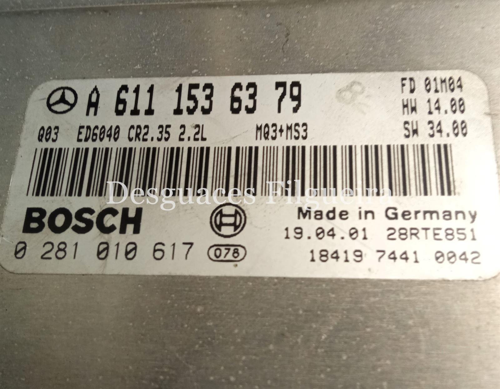 Centralita check control de Mercedes-Benz Sprinter 2.t Furgón W901, 208 CDI, 82 cv, código de motor 611.987, año 2001. - Imagen 2