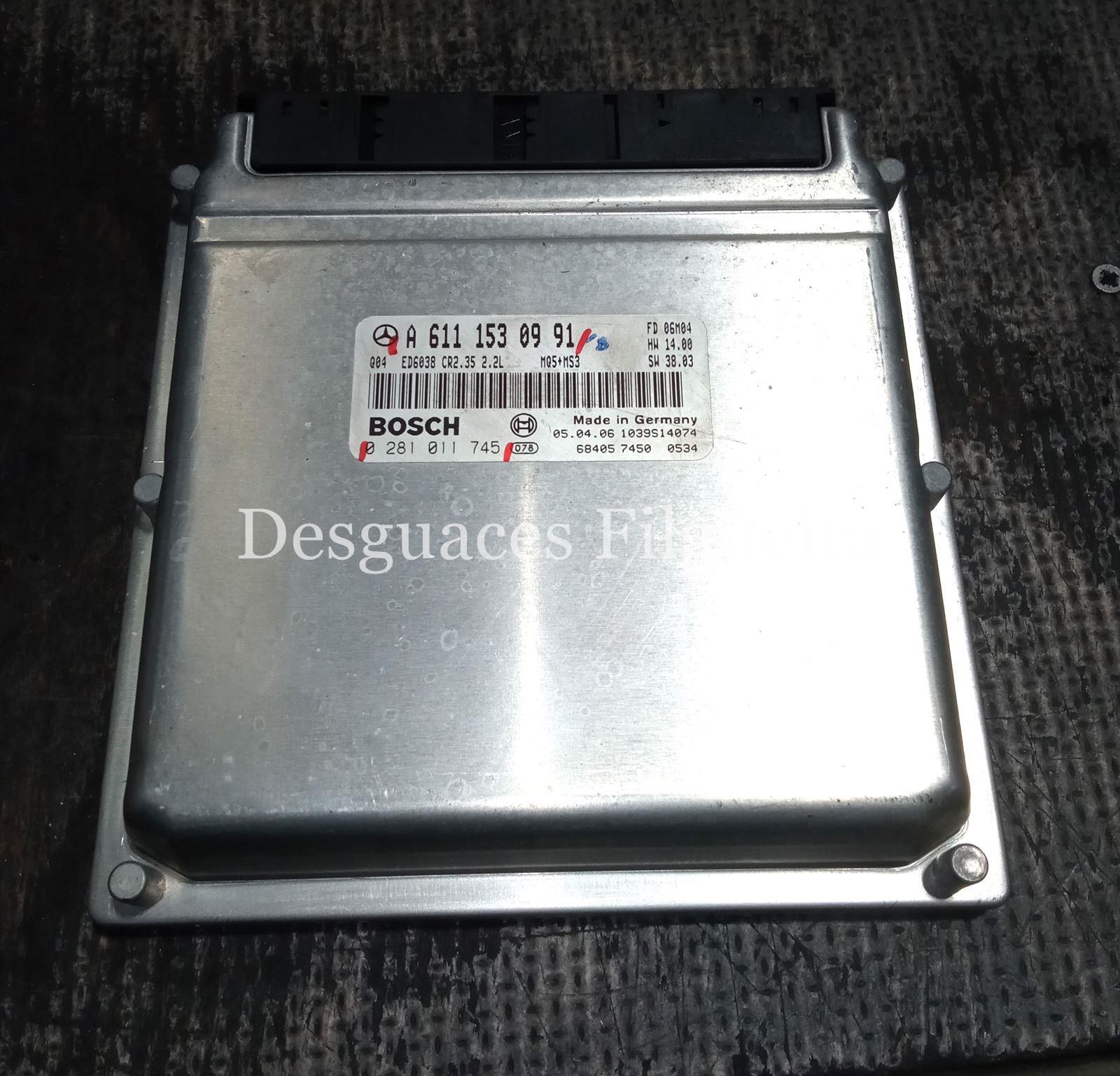 Centralita check control de Mercedez-Benz Sprinter 3-T Furgón 313 CDI, 129 cv, código de motor 611.981, año 2006. - Imagen 1