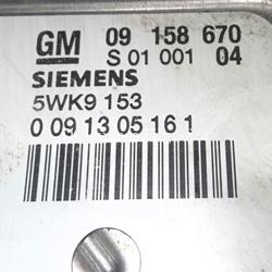 Centralita check control de Opel Astra G Coupe 1.8 16v, código de motor Z 18 XE, año 2002. - Imagen 2