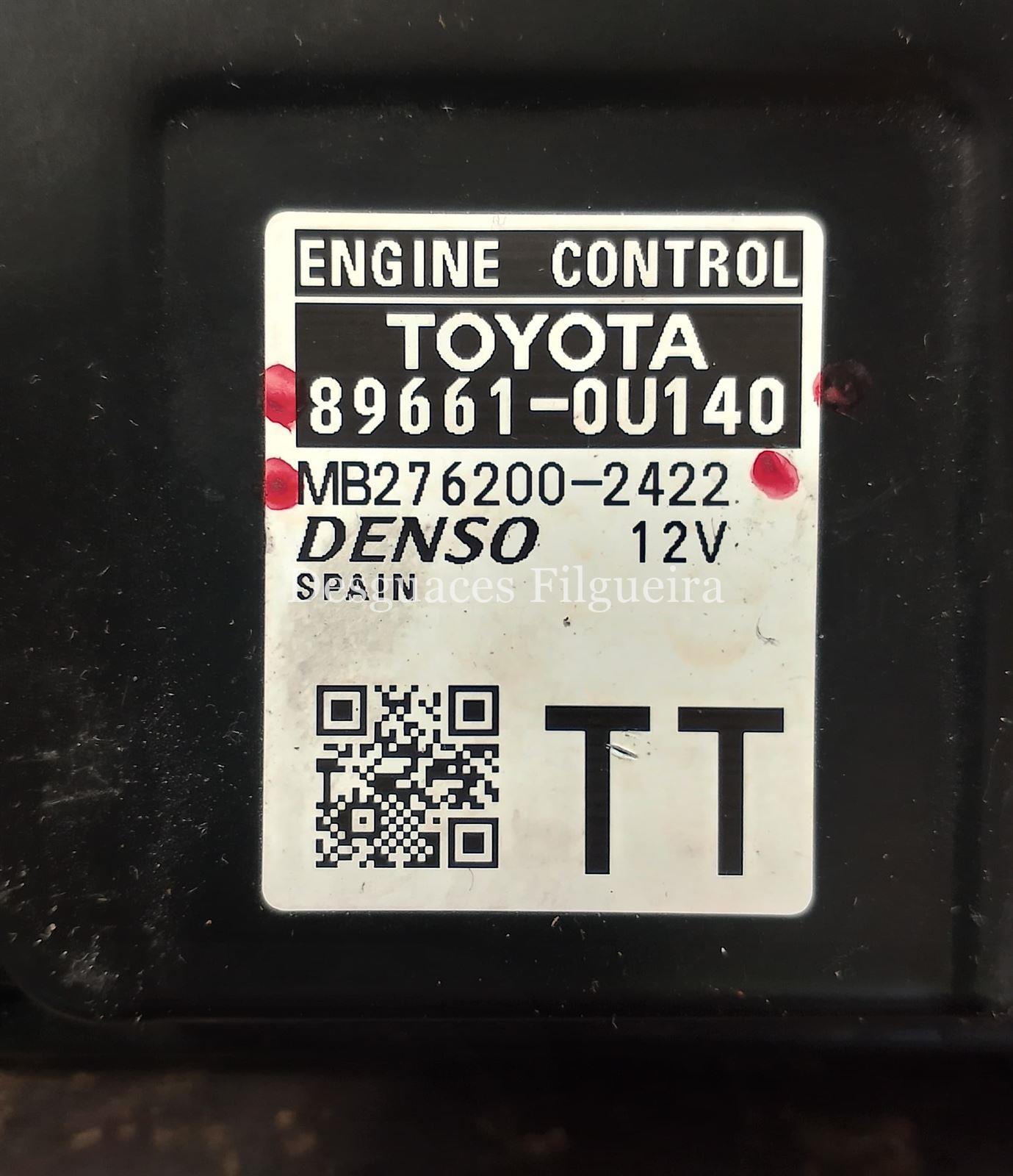 Centralita motor ECU Toyota Yaris 1.5 16V 2NR-FKE 89661-0U140 Denso MB276200-2422 - Imagen 4