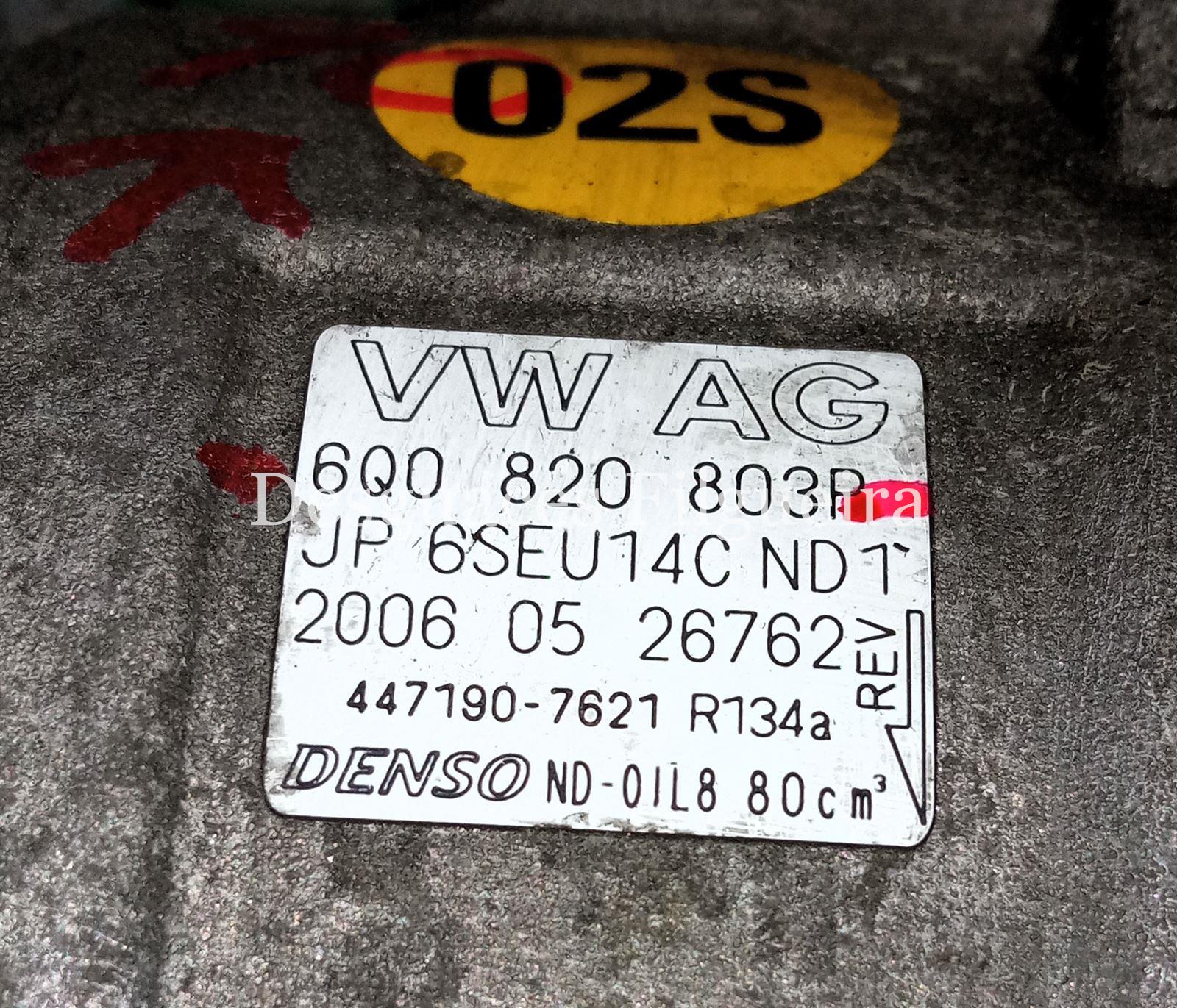 Compresor de aire acondicionado de Seat Ibiza 1.4 TDIm 70cv, código de motor BNM, año 2006. - Imagen 4