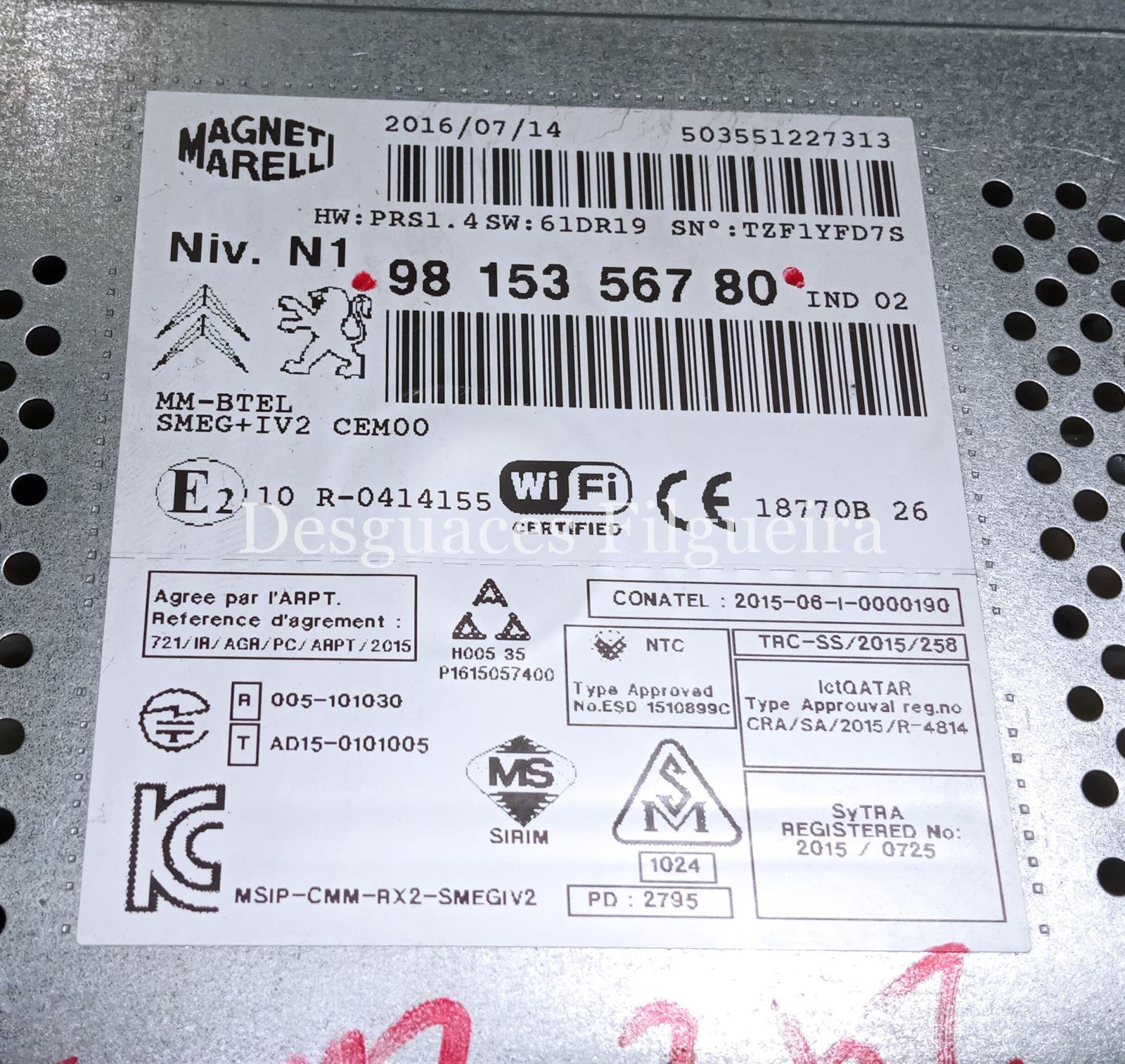 Conjunto radio Citroen C4 1.6 Blue Hdi - Imagen 9