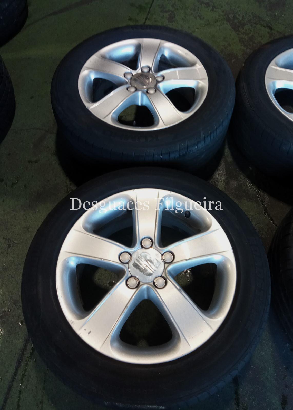 Juego de llantas de Seat Leon 1.9 TDI, 105cv, código de motor BXE, año 2009. - Imagen 2