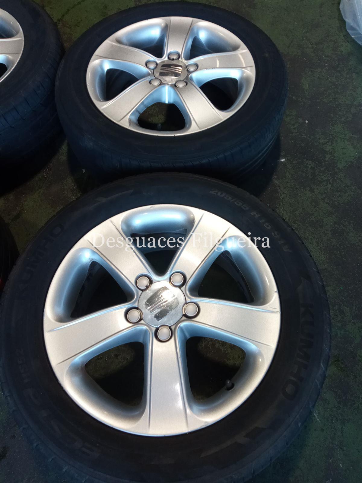 Juego de llantas de Seat Leon 1.9 TDI, 105cv, código de motor BXE, año 2009. - Imagen 3