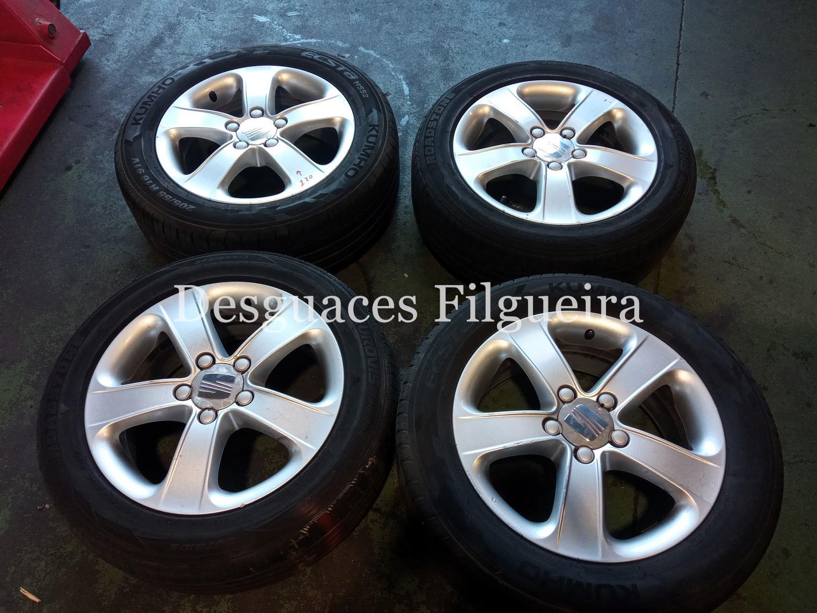 Juego de llantas de Seat Leon 1.9 TDI, 105cv, código de motor BXE, año 2009. - Imagen 5
