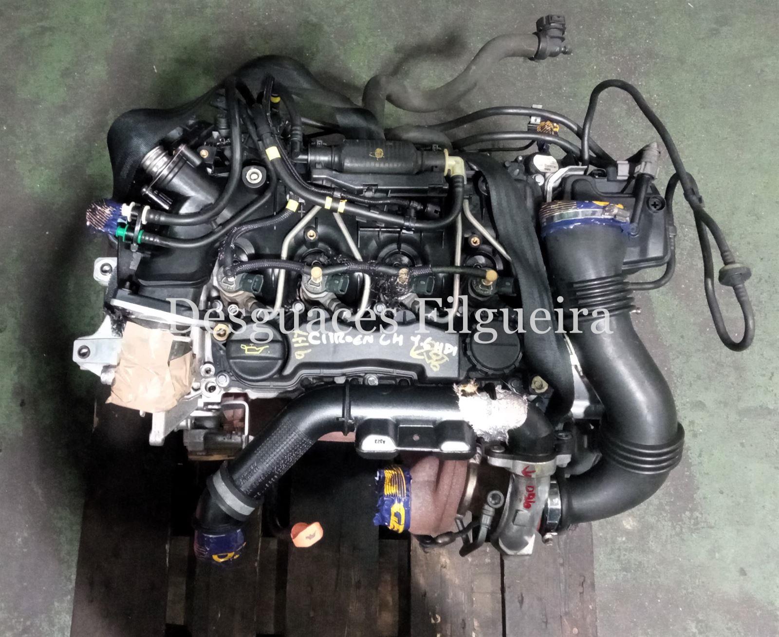 Motor completo de Citroen C4 1.6 HDi, 90 cv, código de motor 9HX, año 2008. - Imagen 1