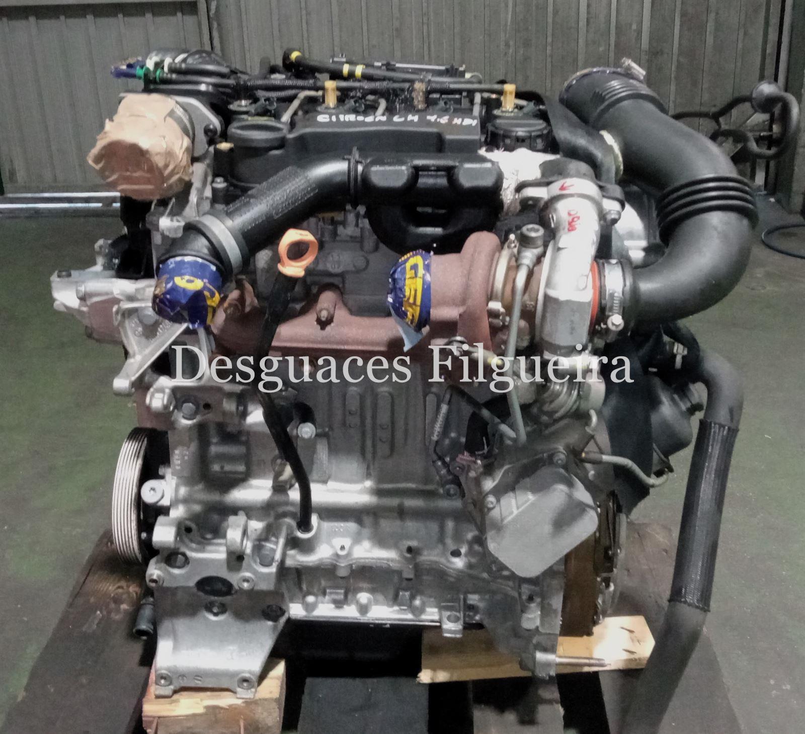 Motor completo de Citroen C4 1.6 HDi, 90 cv, código de motor 9HX, año 2008. - Imagen 3