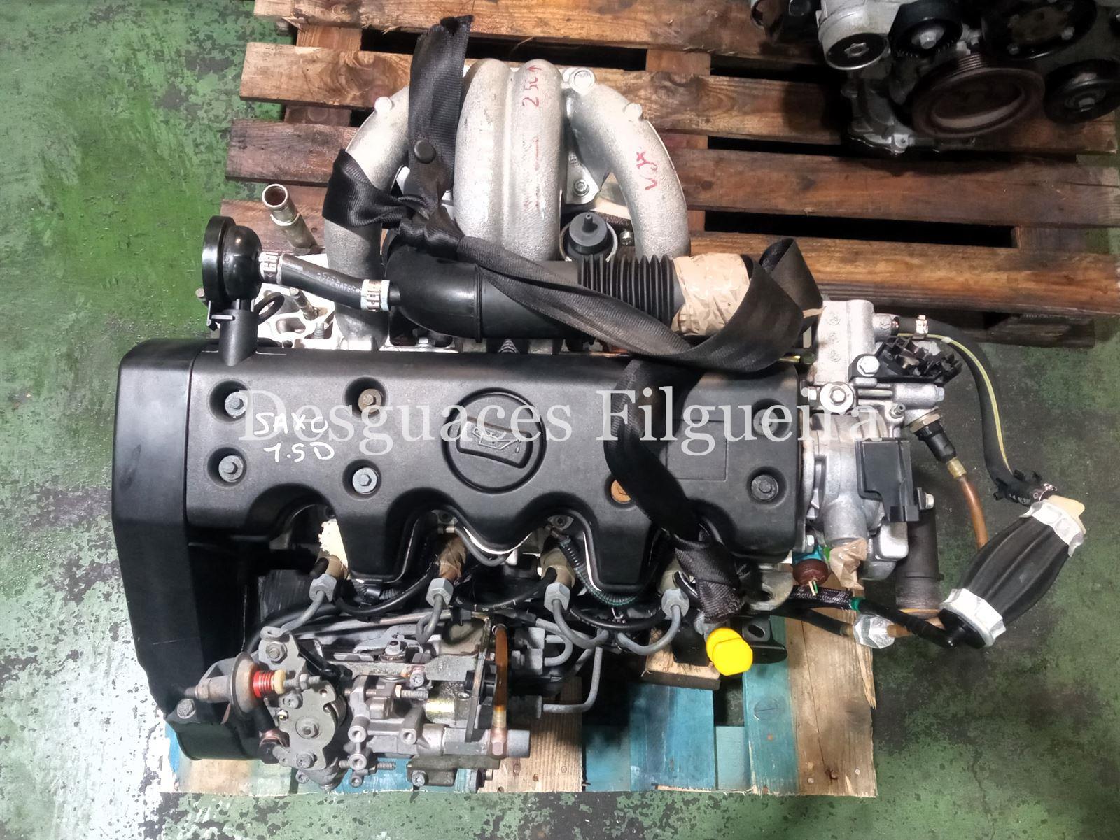 Motor completo de Citroen Saxo 1.5 D, 57 cv, código de motor VJX, año 2002. - Imagen 6