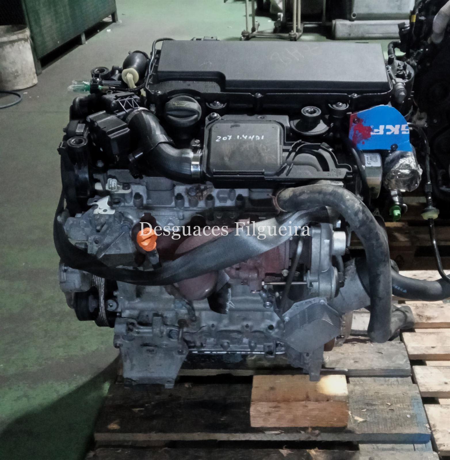 Motor completo de Peugeot 207 1.4 HDi, 68 cv, código de motor 8HZ, año 2008. - Imagen 1