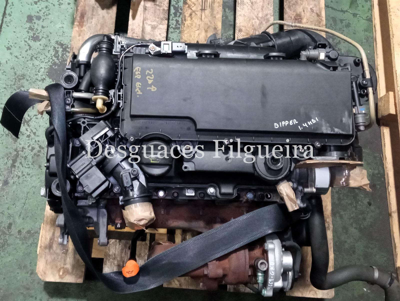 Motor completo de Peugeot Bipper 1.4 HDi, 68cv, codigo de motor 8HZ, año 2008. - Imagen 3