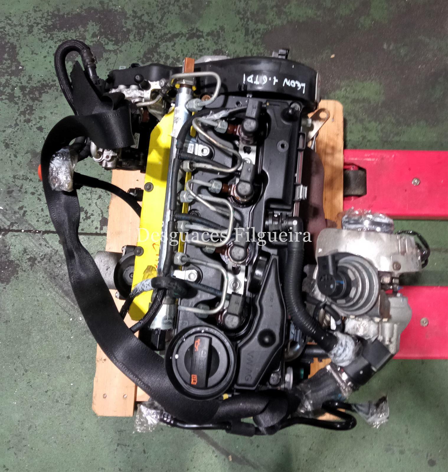 Motor completo de Seat León 1.6 TDI, 90 cv, código de motor CAYB, año 2012. - Imagen 1