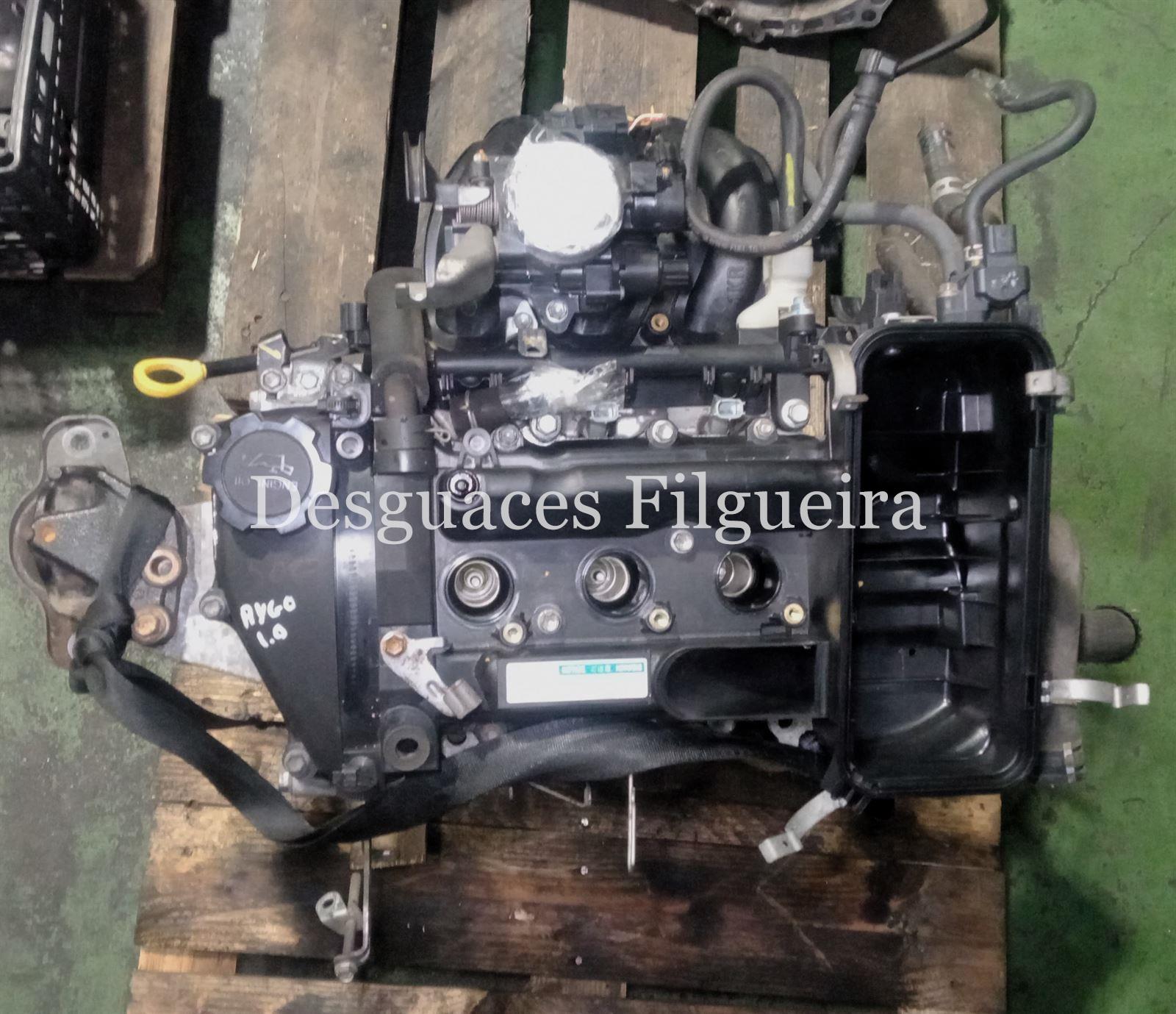 Motor completo de Toyota Aygo 1.0 Básico, código de motor 1KR-B52, año 2009. - Imagen 1