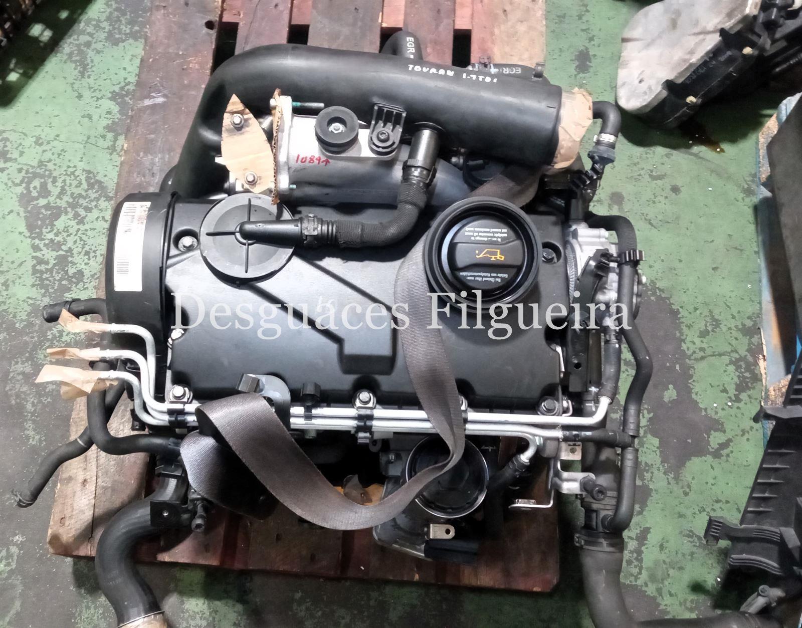 Motor completo de Volkswagen Touran 1.9 TDI, 100 cv, código de motor AVQ, año 2004. - Imagen 1