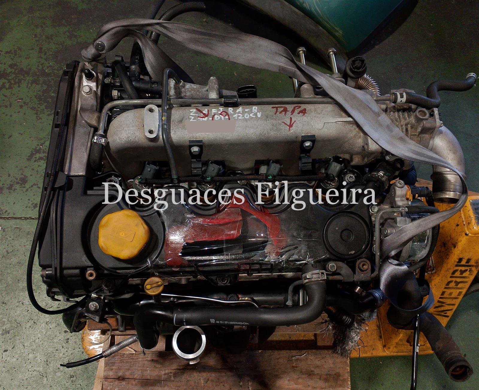 Motor completo Opel Zafira B 1.9 CDTI Z19DT Bosch TAPA DE BALANCINES ROTA - Imagen 1