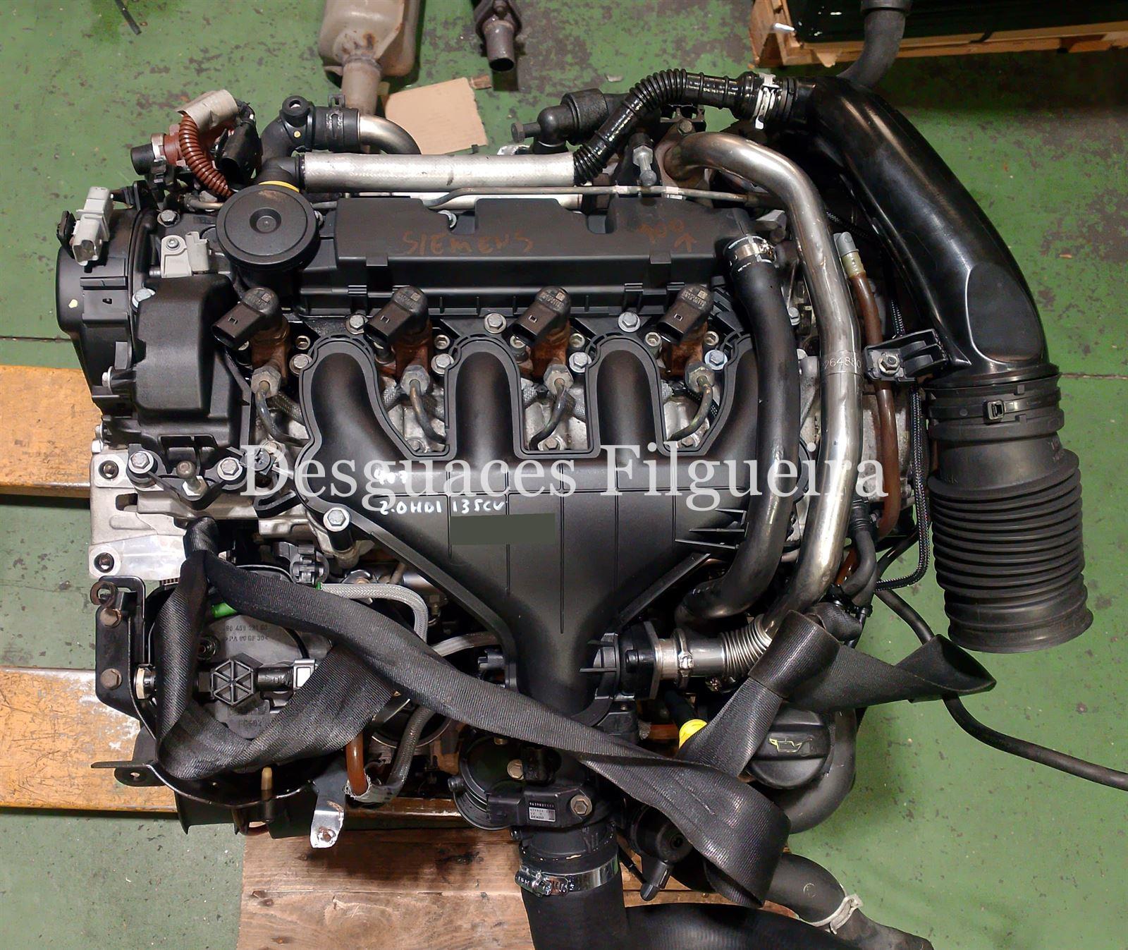 Motor completo Peugeot 407 2.0 HDI RHR Siemens - Imagen 1