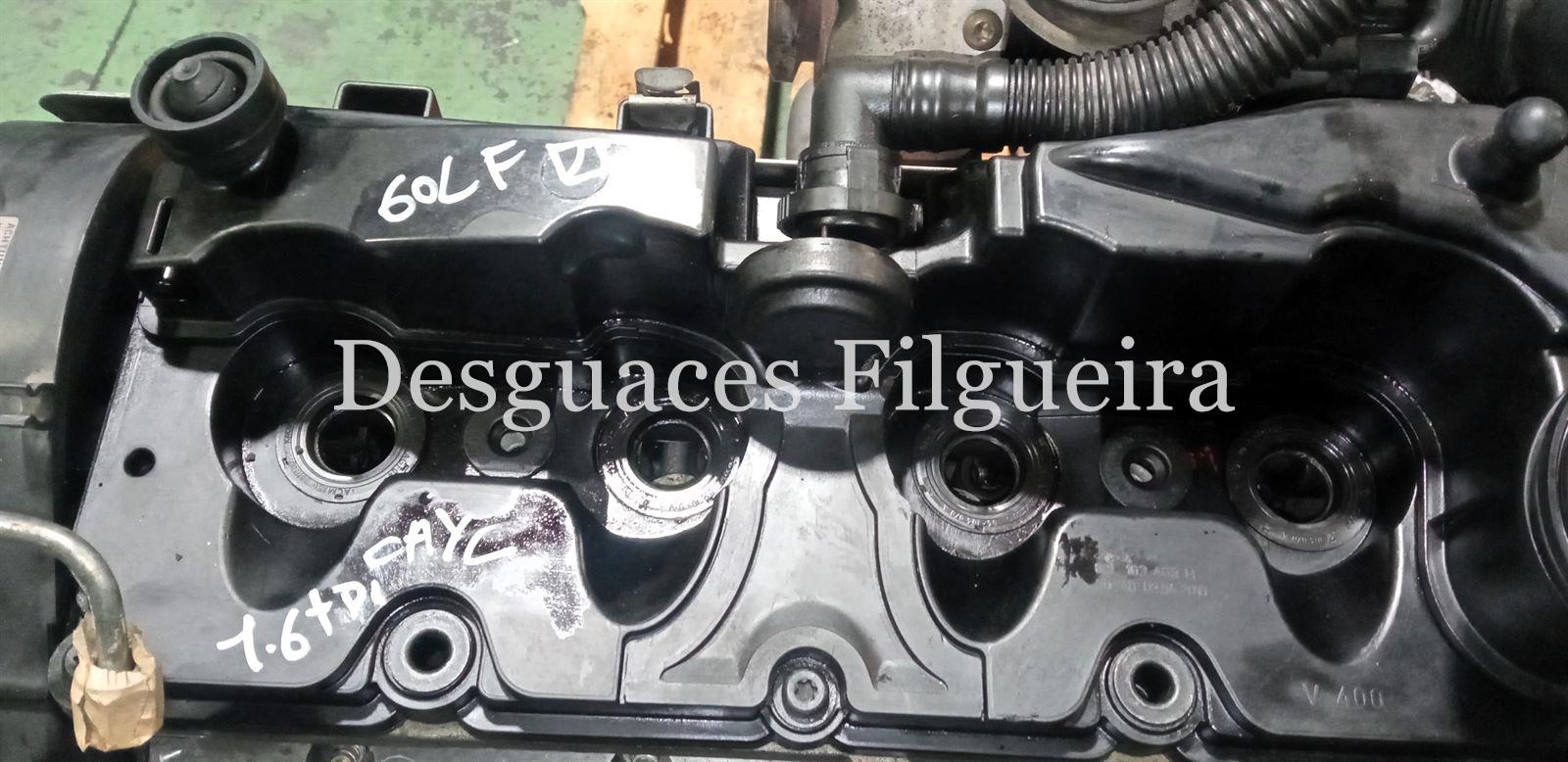 Motor de Volkswagen Golf VI, 1.6 TDI, 106 cv, código de motor CAY, año 2010. - Imagen 6