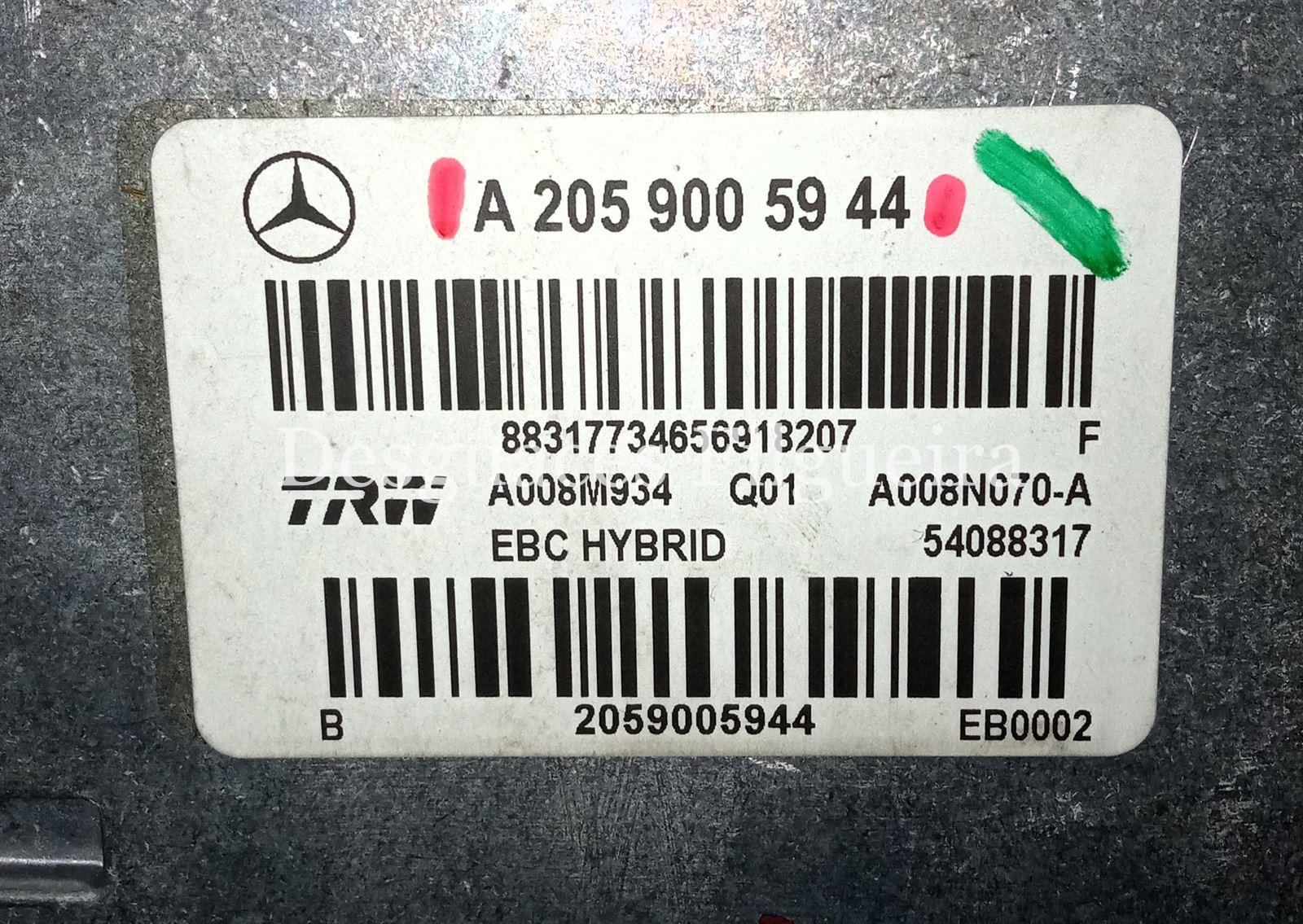Núcleo ABS de Mercedes-Benz Clase C W205, híbrido C 200, 197 cv, código de motor 264.915, año 2019. - Imagen 6
