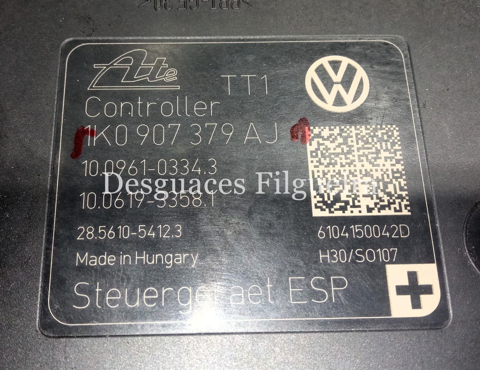 Núcleo ABS de Volkswagen Golf VI 1.6 TDI, 106 cv, código de motor CAY, año 2010. - Imagen 3