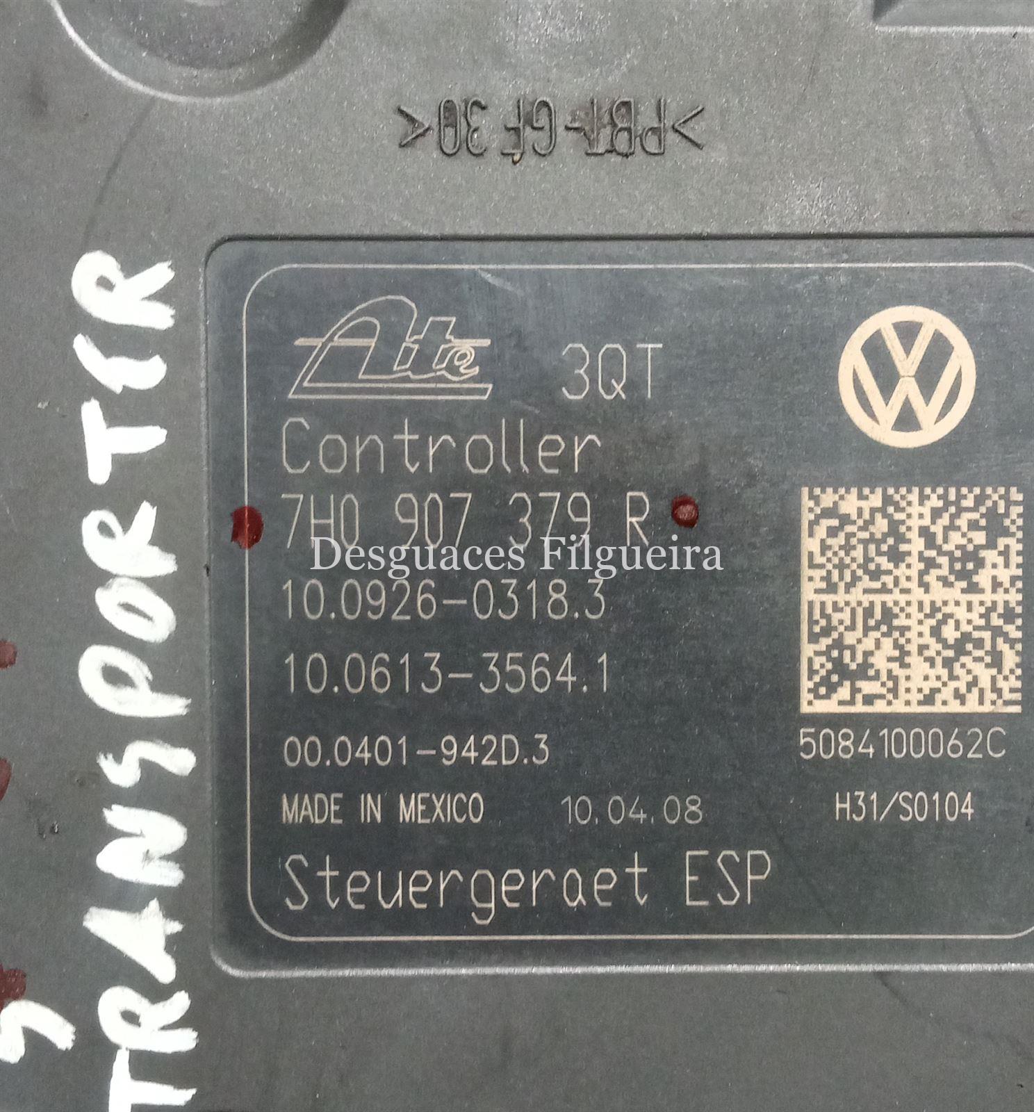 Núcleo ABS de Volkswagen Transporter T5, 1.9 TDI,102 cv, código de moto BRS, año 2008. - Imagen 4