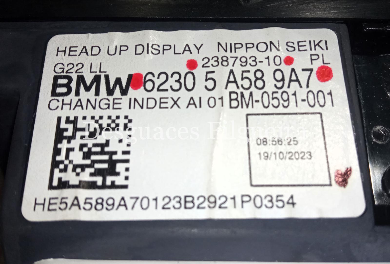 Pantalla de visualización frontal (HUD) de BMW Serie 4 Cabrio, 2.0 430i, 245 cv, código de motor B48B20B, año 2024. - Imagen 2