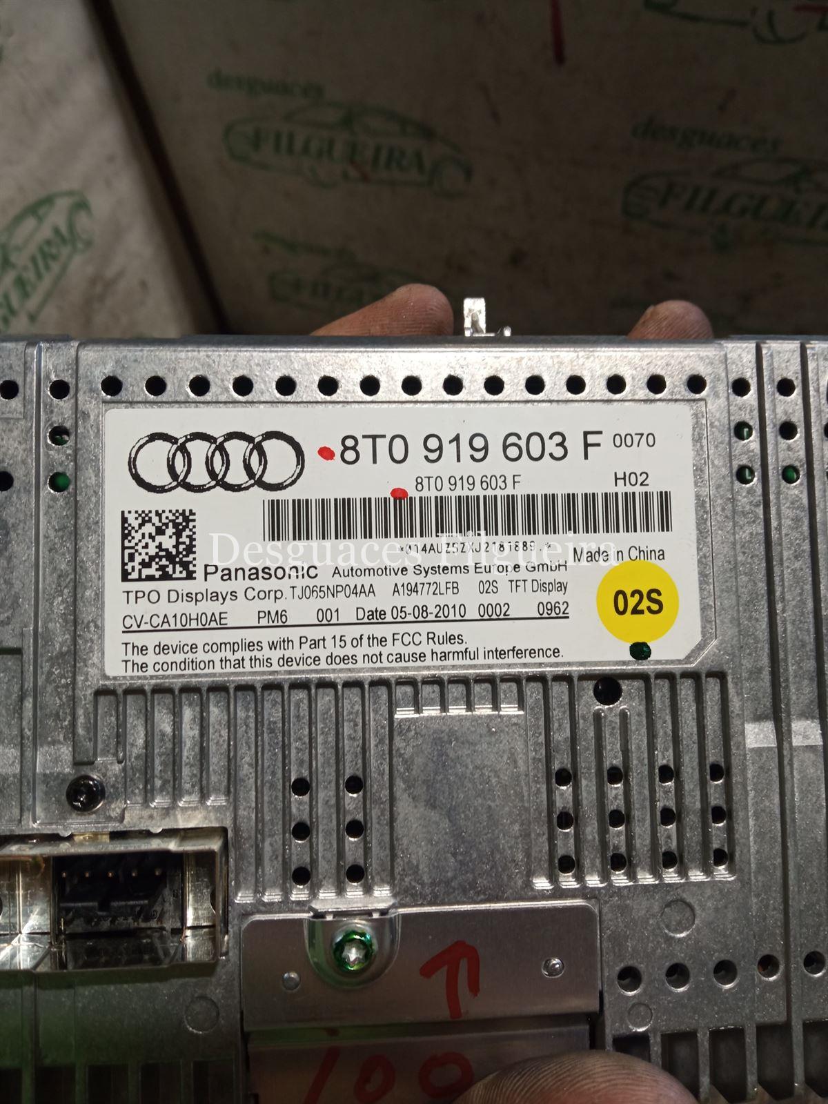 Pantalla multifunción Audi A5 2.0 TFSI CDNB - Imagen 2
