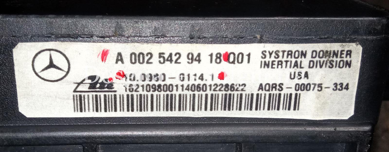 Sensor ESP de Mercedes-Benz Clase C W203, 2.2 220 CDI, 143 cv, código de motor 611.962, año 2004. - Imagen 2